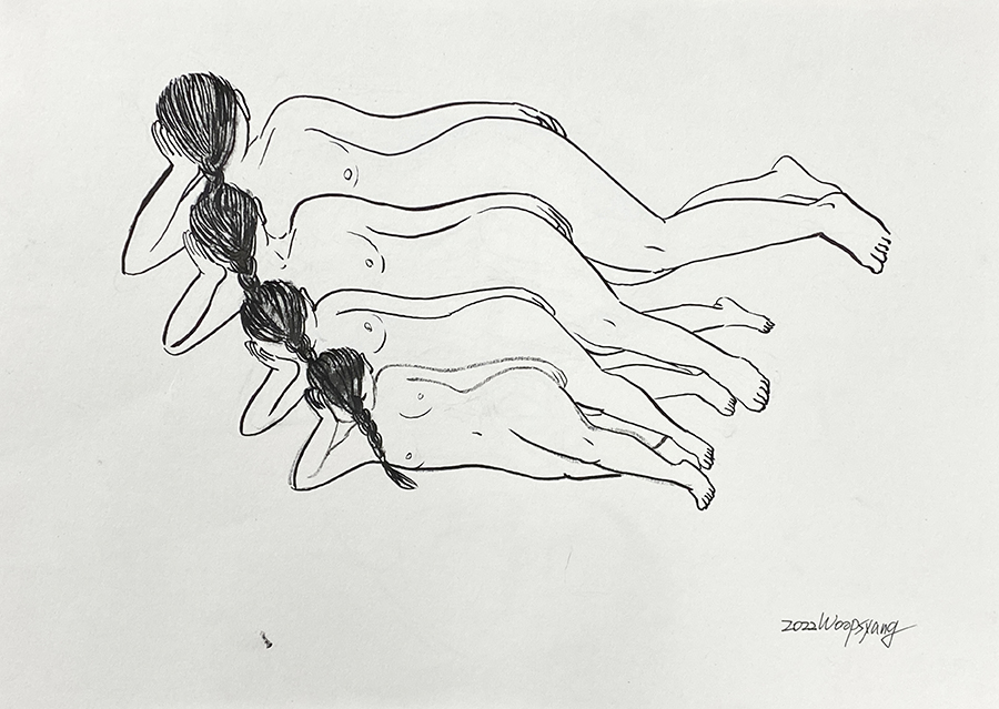 900_5. Sympathetic nerve dance 05_21x29cm_pen on paper_2022.jpg